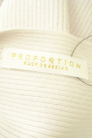 PROPORTION BODY DRESSING（プロポーションボディ ドレッシング）の古着「横リブドルマンニットトップス（ニット）」大画像６へ