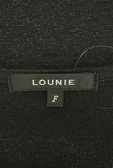 LOUNIE（ルーニィ）の古着「フレンチスリーブドレープラメニット（ニット）」大画像６へ