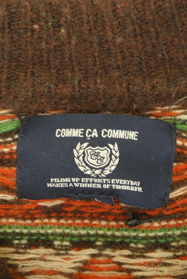 COMME CA COMMUNE（コムサコミューン）の古着「フェアアイル柄ニットトップス（セーター）」大画像６へ