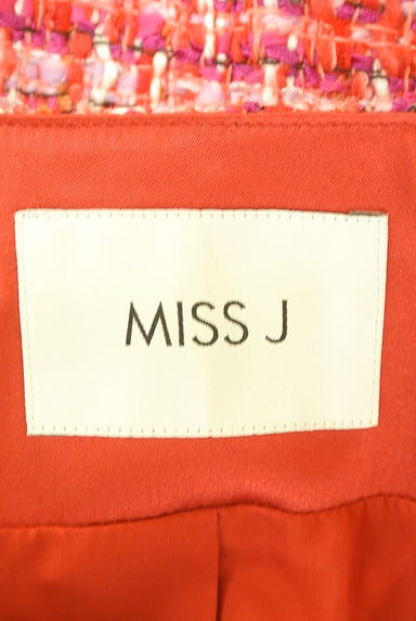 MISS J（ミスジェイ）の古着「ノーカラーフリンジツイードジャケット（ジャケット）」大画像６へ