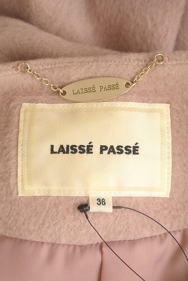 LAISSE PASSE（レッセパッセ）の古着「ファーティペット付きノーカラーロングコート（コート）」大画像６へ