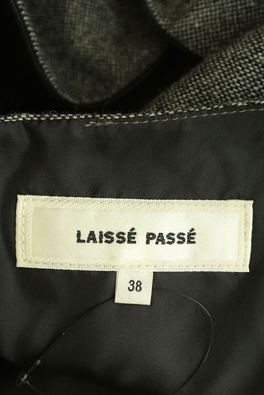 LAISSE PASSE（レッセパッセ）の古着「シフォン切替７分袖膝丈フリルワンピース（ワンピース・チュニック）」大画像６へ