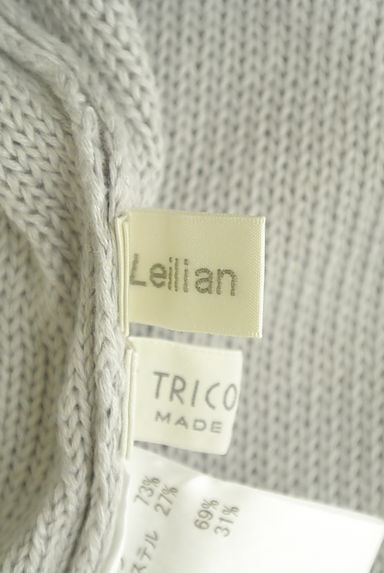 LEILIAN（レリアン）の古着「ラメ切替フレンチスリーブニット（ニット）」大画像６へ