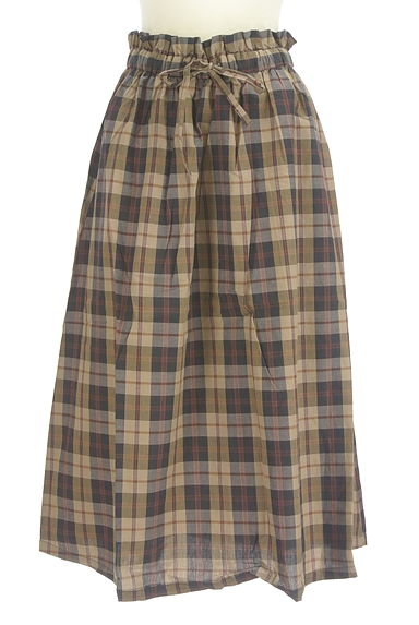 SM2（サマンサモスモス）の古着「チェック柄コットンドロストロングスカート（ロングスカート・マキシスカート）」大画像１へ