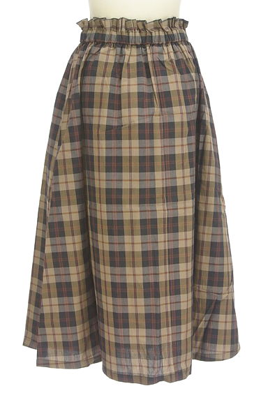 SM2（サマンサモスモス）の古着「チェック柄コットンドロストロングスカート（ロングスカート・マキシスカート）」大画像２へ