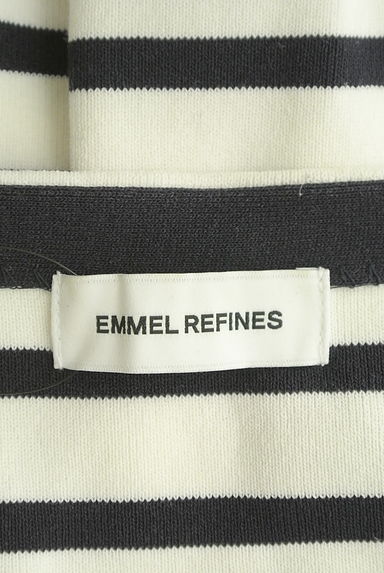 UNITED ARROWS（ユナイテッドアローズ）の古着「スクエアネックボーダーニットトップス（ニット）」大画像６へ