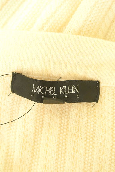 MICHEL KLEIN（ミッシェルクラン）の古着「ケーブル編みVネックニットトップス（ニット）」大画像６へ