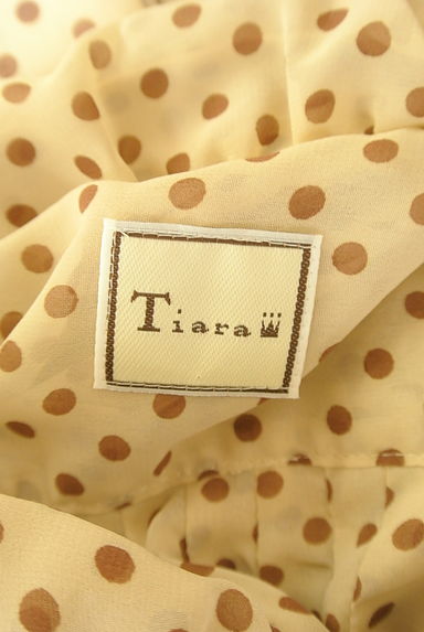 Tiara（ティアラ）の古着「ドット柄シフォンタックブラウス（カットソー・プルオーバー）」大画像６へ