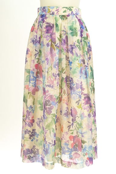 Rose Tiara（ローズティアラ）の古着「花柄ロングフレアスカート（ロングスカート・マキシスカート）」大画像１へ
