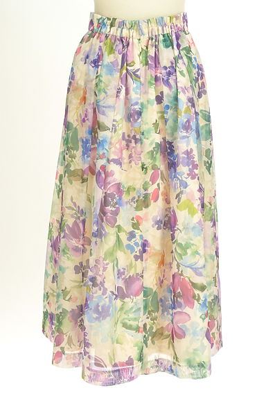 Rose Tiara（ローズティアラ）の古着「花柄ロングフレアスカート（ロングスカート・マキシスカート）」大画像２へ
