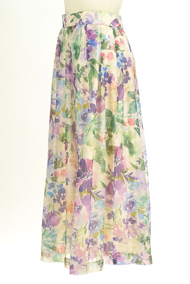 Rose Tiara（ローズティアラ）の古着「花柄ロングフレアスカート（ロングスカート・マキシスカート）」大画像３へ