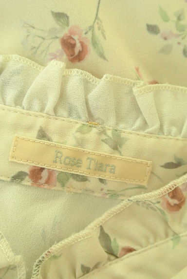 Rose Tiara（ローズティアラ）の古着「リボンタイ花柄ブラウス（カットソー・プルオーバー）」大画像６へ