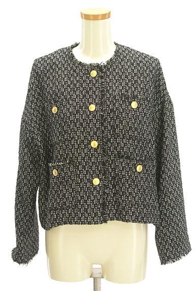 UNITED ARROWS（ユナイテッドアローズ）の古着「フリンジツイードジャケット（ジャケット）」大画像１へ