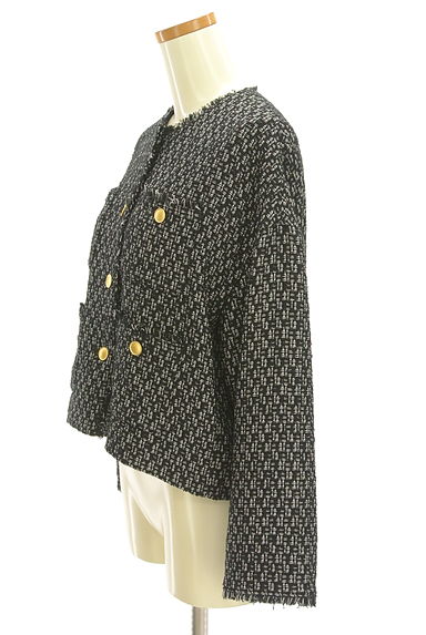 UNITED ARROWS（ユナイテッドアローズ）の古着「フリンジツイードジャケット（ジャケット）」大画像３へ