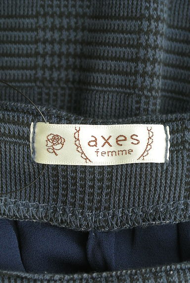axes femme（アクシーズファム）の古着「チェック柄バックリボン切替プルオーバー（カットソー・プルオーバー）」大画像６へ