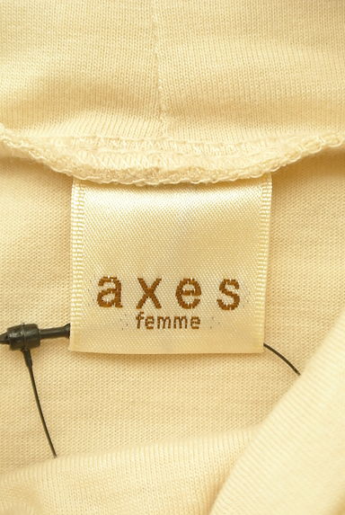 axes femme（アクシーズファム）の古着「花モチーフ付きハイネックカットソー（カットソー・プルオーバー）」大画像６へ
