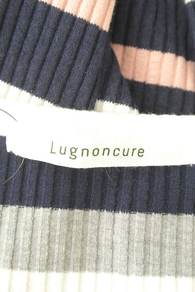 Lugnoncure（ルノンキュール）の古着「マルチボーダーリブニット（カットソー・プルオーバー）」大画像６へ