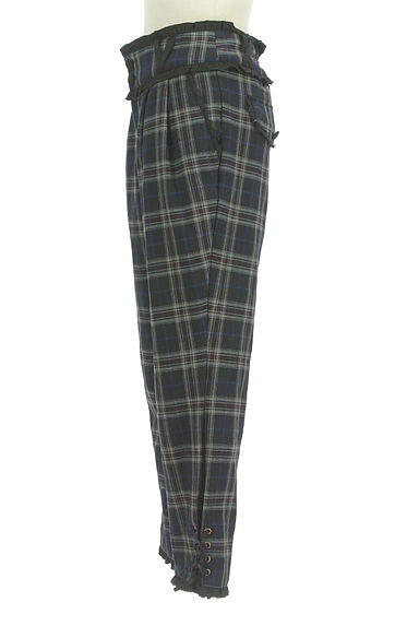 axes femme（アクシーズファム）の古着「チェック柄フリルテーパードパンツ（パンツ）」大画像３へ