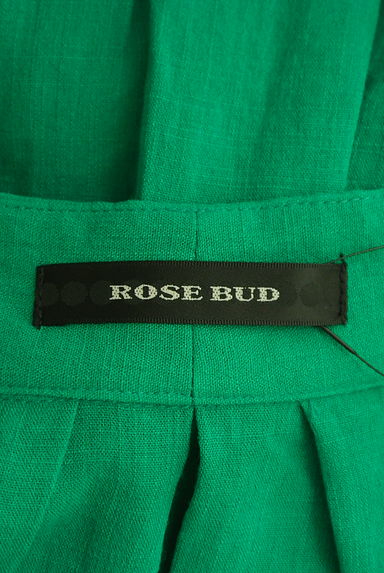 ROSE BUD（ローズバッド）の古着「フレンチスリーブラウンドヘム膝下ワンピース（ワンピース・チュニック）」大画像６へ