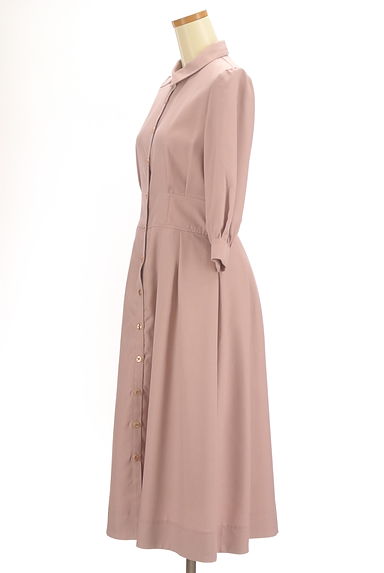 LAISSE PASSE（レッセパッセ）の古着「バックレースアップミモレシャツワンピース（ワンピース・チュニック）」大画像３へ