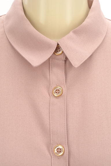 LAISSE PASSE（レッセパッセ）の古着「バックレースアップミモレシャツワンピース（ワンピース・チュニック）」大画像４へ