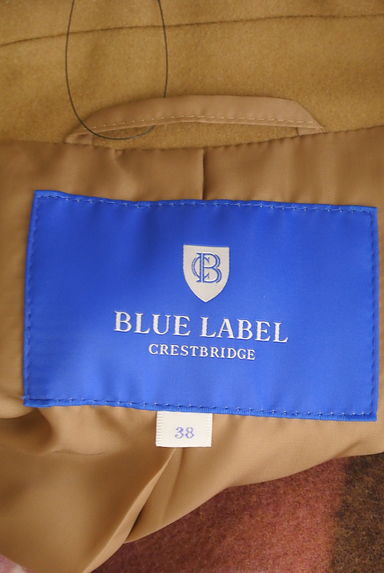 BLUE LABEL CRESTBRIDGE（ブルーレーベル・クレストブリッジ）の古着「ベルト付きフロントチェックウールコート（コート）」大画像６へ