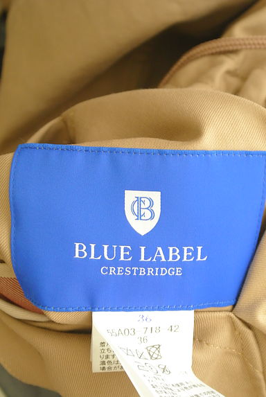 BLUE LABEL CRESTBRIDGE（ブルーレーベル・クレストブリッジ）の古着「無地×チェックリバーシブルロングマウンテンパーカー（コート）」大画像６へ