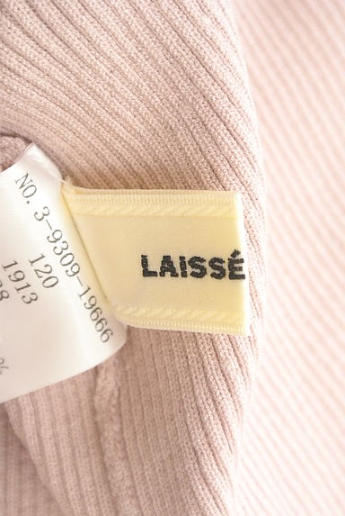 LAISSE PASSE（レッセパッセ）の古着「リボンロールカラー８分袖リブニット（ニット）」大画像６へ