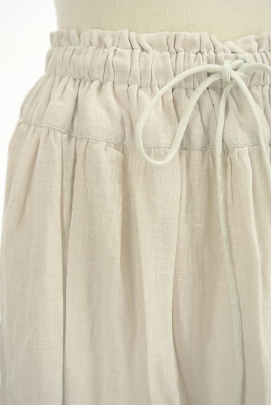 SM2（サマンサモスモス）の古着「裾フラワー刺繍リネンギャザースカート（ロングスカート・マキシスカート）」大画像４へ