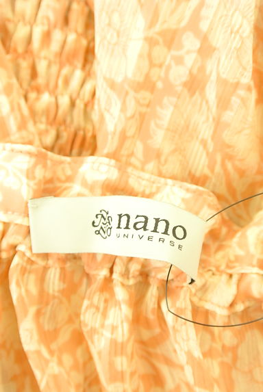 nano・universe（ナノユニバース）の古着「８分袖花柄シフォンブラウス（ブラウス）」大画像６へ