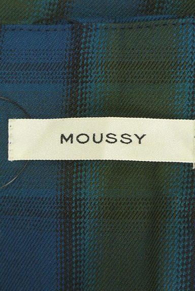 MOUSSY（マウジー）の古着「チェック柄ハイウエストタックワイドパンツ（パンツ）」大画像６へ