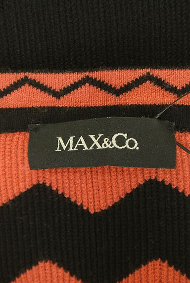 MAX&Co.（マックス＆コー）の古着「ギザギザボーダー膝丈ニットワンピース（ワンピース・チュニック）」大画像６へ
