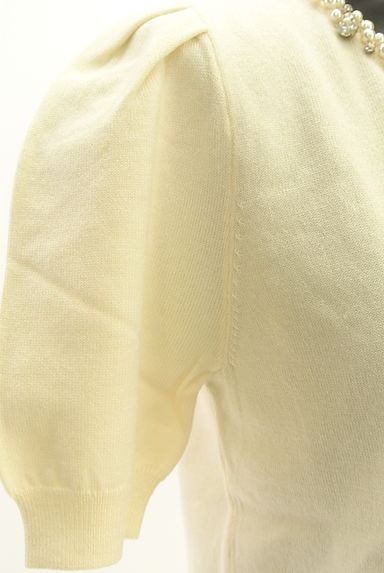 LAISSE PASSE（レッセパッセ）の古着「パールビジュー付きニットトップス（ニット）」大画像５へ