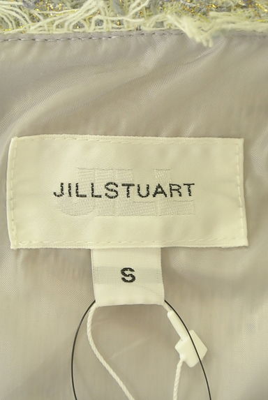 JILL by JILLSTUART（ジルバイジルスチュアート）の古着「ラメ混ノースリフリンジツイードワンピース（ワンピース・チュニック）」大画像６へ