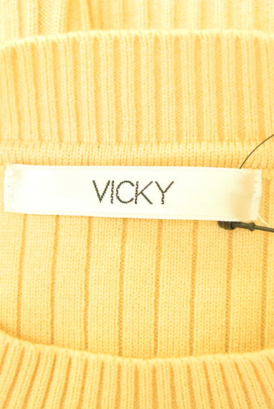 VICKY（ビッキー）の古着「パイピングフリルリブニット（ニット）」大画像６へ