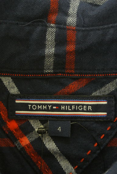 TOMMY HILFIGER（トミーヒルフィガー）の古着「チェック柄シャツワンピース（ワンピース・チュニック）」大画像６へ