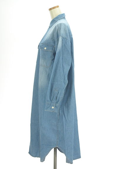 URBAN RESEARCH DOORS（アーバンリサーチドアーズ）の古着「ヴィンテージ風デニムシャツワンピース（ワンピース・チュニック）」大画像３へ