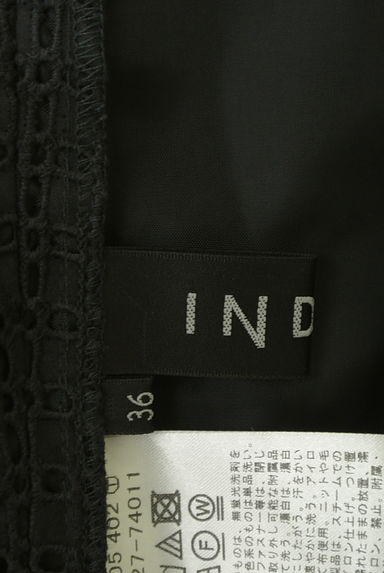 INDIVI（インディヴィ）の古着「膝下丈チェックレーススカート（スカート）」大画像６へ