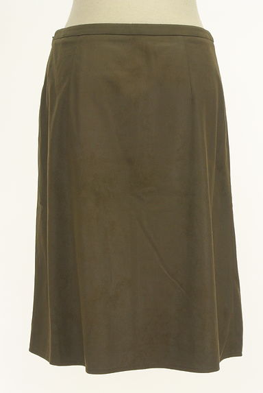 7-ID concept（セブンアイディーコンセプト）の古着「ラップ風膝丈スウェードスカート（スカート）」大画像２へ