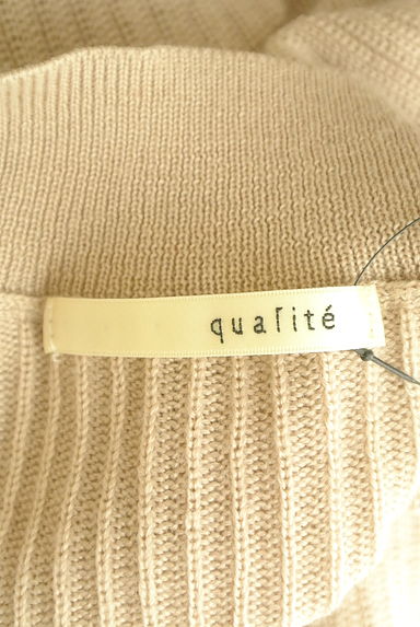 qualite（カリテ）の古着「ベルト付きモックネックロングニットワンピース（ワンピース・チュニック）」大画像６へ