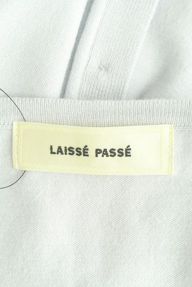 LAISSE PASSE（レッセパッセ）の古着「裾レースニット＋ラインストーンボタンカーディガン（アンサンブル）」大画像６へ