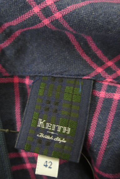 KEITH（キース）の古着「ロールカラーチェック柄カットソー（カットソー・プルオーバー）」大画像６へ