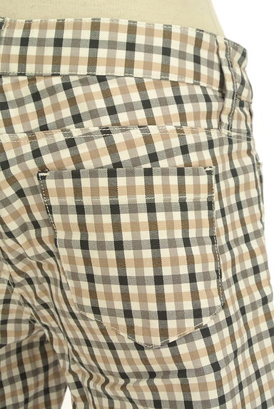 INDIVI（インディヴィ）の古着「裾ファスナーチェック柄クロップドパンツ（パンツ）」大画像４へ