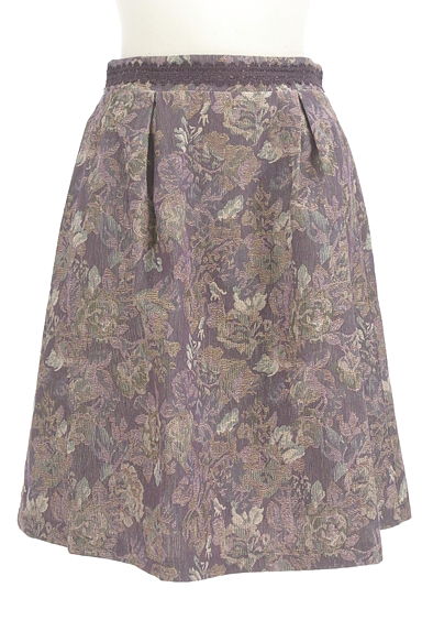 axes femme（アクシーズファム）の古着「花柄ジャガード膝丈スカート（スカート）」大画像１へ