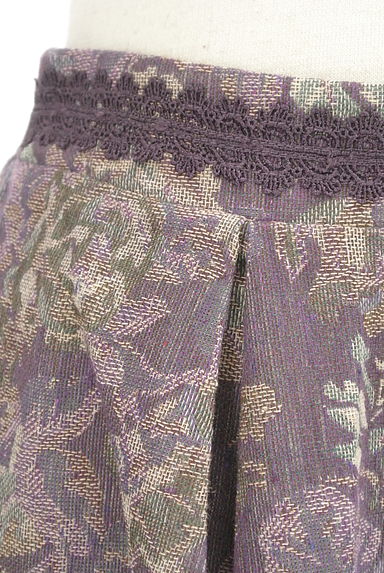 axes femme（アクシーズファム）の古着「花柄ジャガード膝丈スカート（スカート）」大画像４へ