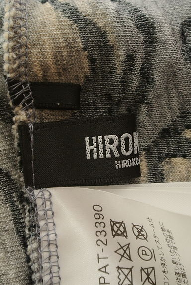 HIROKO BIS（ヒロコビス）の古着「パイル花柄膝下ニットワンピース（ワンピース・チュニック）」大画像６へ