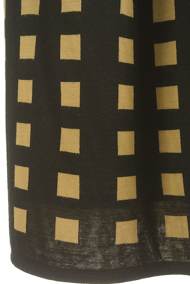 HIROKO BIS（ヒロコビス）の古着「アシンメトリーチェック柄ロングニットスカート（ロングスカート・マキシスカート）」大画像５へ