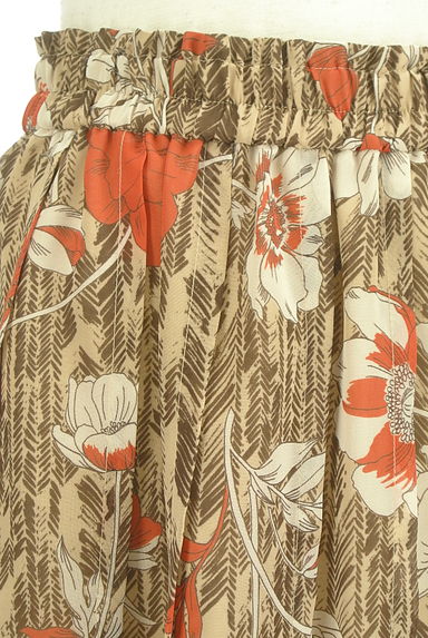 HIROKO BIS（ヒロコビス）の古着「ミモレ丈花柄シフォンスカート（ロングスカート・マキシスカート）」大画像４へ