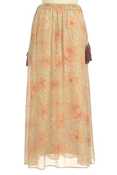 Ungrid（アングリッド）の古着「リゾート花柄ロングシアースカート（ロングスカート・マキシスカート）」大画像２へ