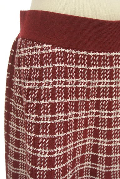 anySiS（エニィスィス）の古着「チェック柄膝丈ニットスカート（スカート）」大画像４へ